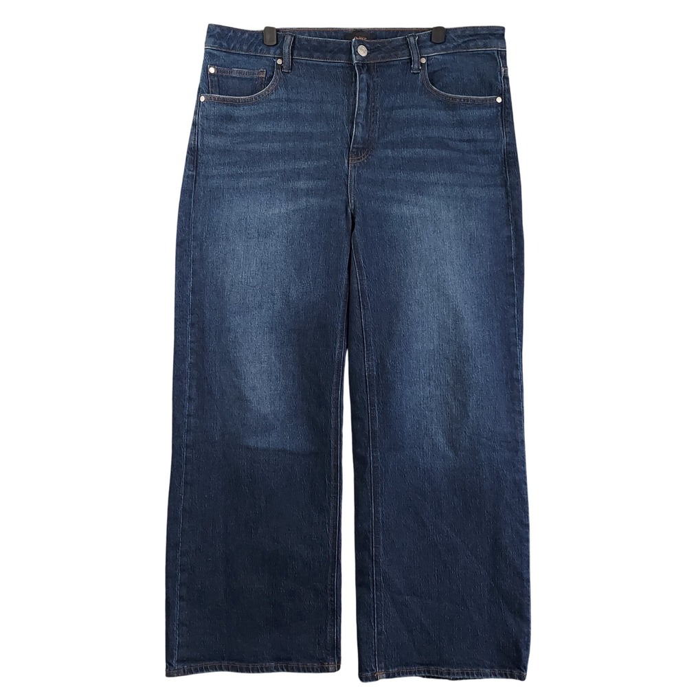 Quince Wide Leg Jeans Womens 32 Organic Cotton Tencel High Rise (fits 35x29)